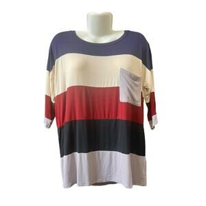 Magnolia South Women's Color Block Dolman Sleeve Pocket Thin Top W/Pocket Size S